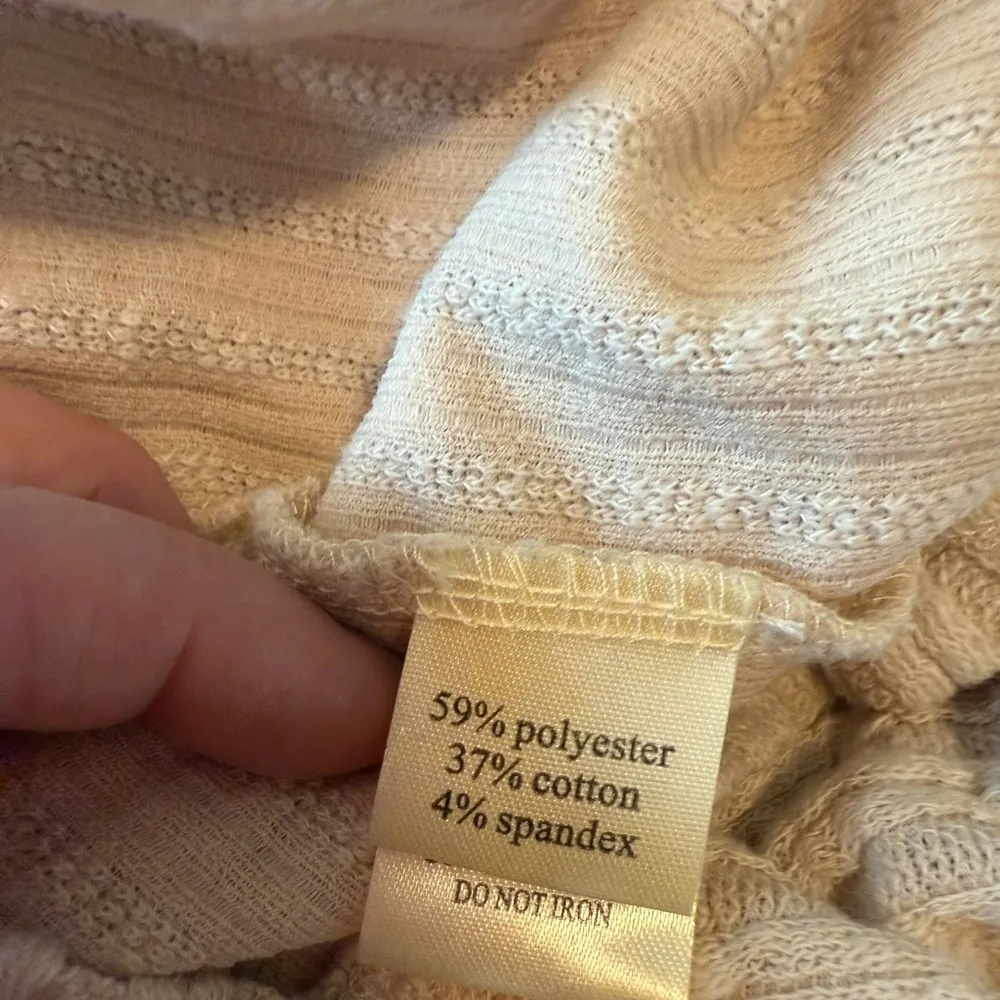 Dylan Cream Ribbed Knit Turtleneck Sweater - Image 6