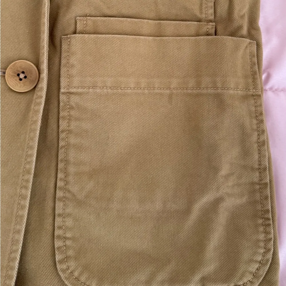 Madewell Crossover Regenerative tan oversized khaki blazer jacket, size XS - Image 12