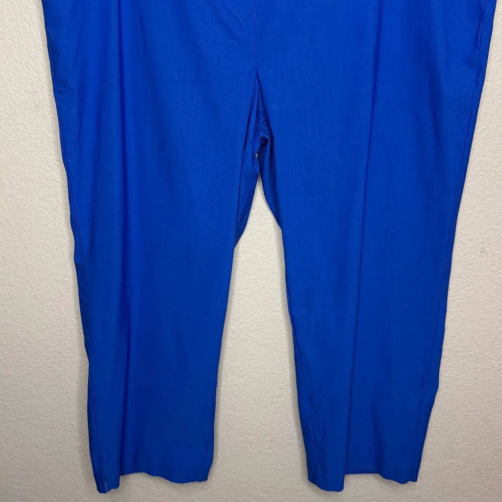Rafaella Women's Stretch Capri Pant Blue. Size 18 - Image 4