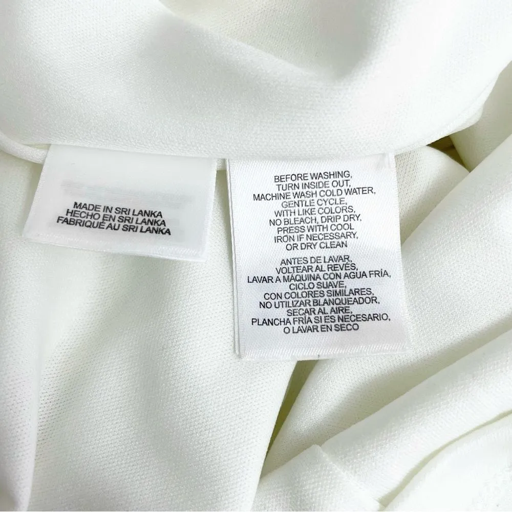 Pappagallo Summer Lemons Mini Swing Dress White & Yellow Women’s Size Medium - Image 10