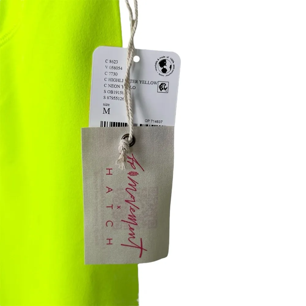 NEW  x Hatch Never Better Shorts M Neon Yellow - Image 4