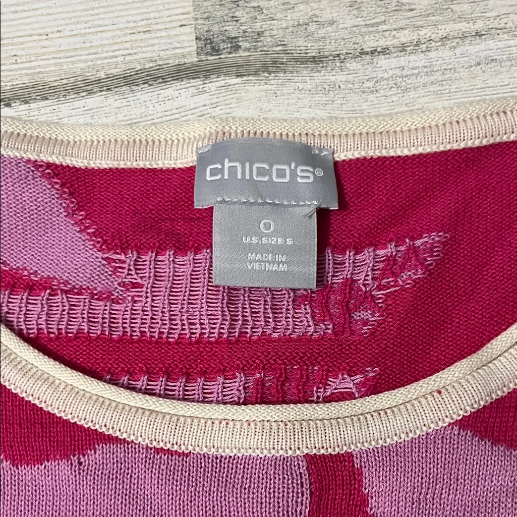 Chico's Lotus Petal Tunic Sweater Size 0 NWT - Image 8