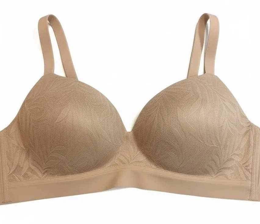 Soma Seamless Comfort Bra Nude Tan Everyday Wirefree Adjustable Straps 34DDD Size undefined - Image 1