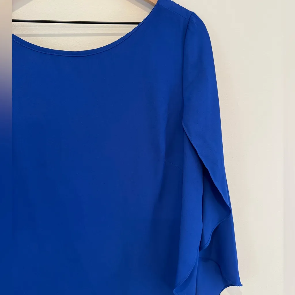 AB‎ Studio Dress with Unique Sleeves Size Lg - Image 4