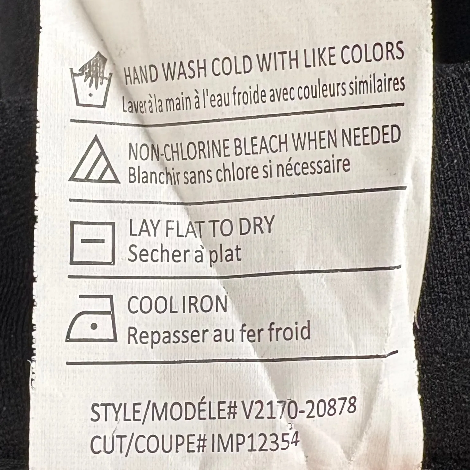 Vince Faux Leather Trim Trouser Pant High Waist Black Rayon Blend Zip Fly Size 8 - Image 9