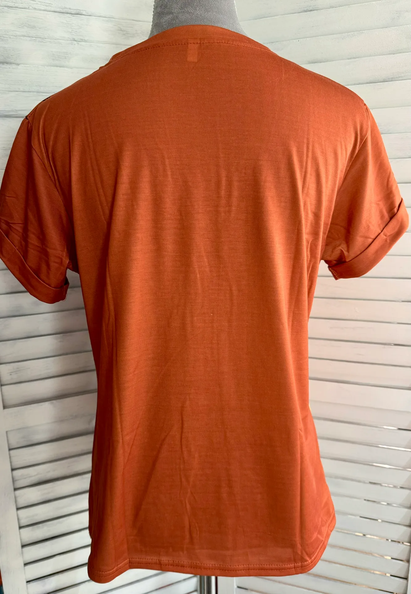 Fall Pumpkin Shirt, Large Orange - Image 2