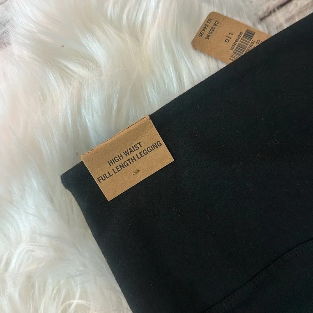 Pink High Waist Full Length Leggings Size Large - Image 6