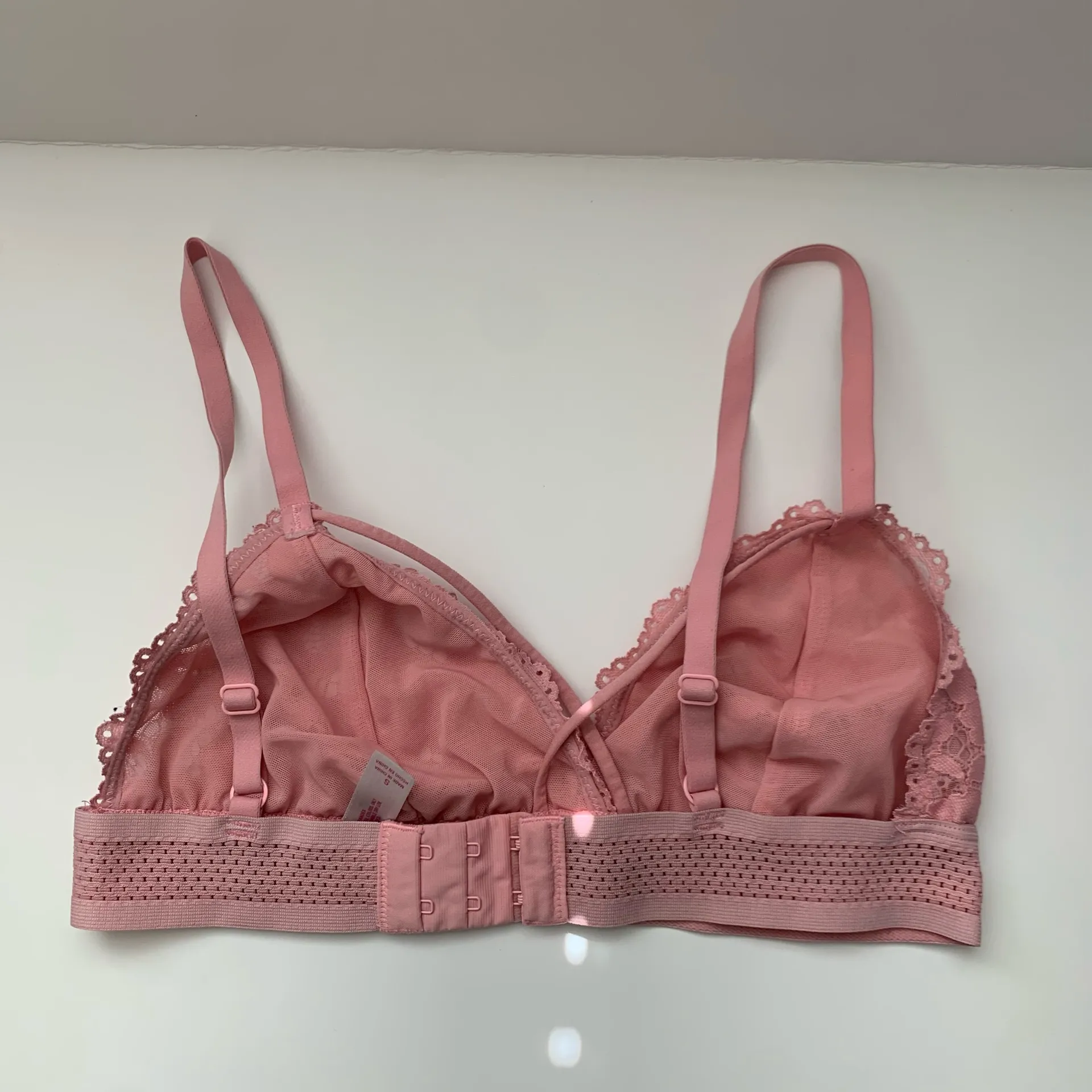 Xhilaration Lace Bralette in Soft Pink  Chic lace bralette with delicate floral design.  - Image 2