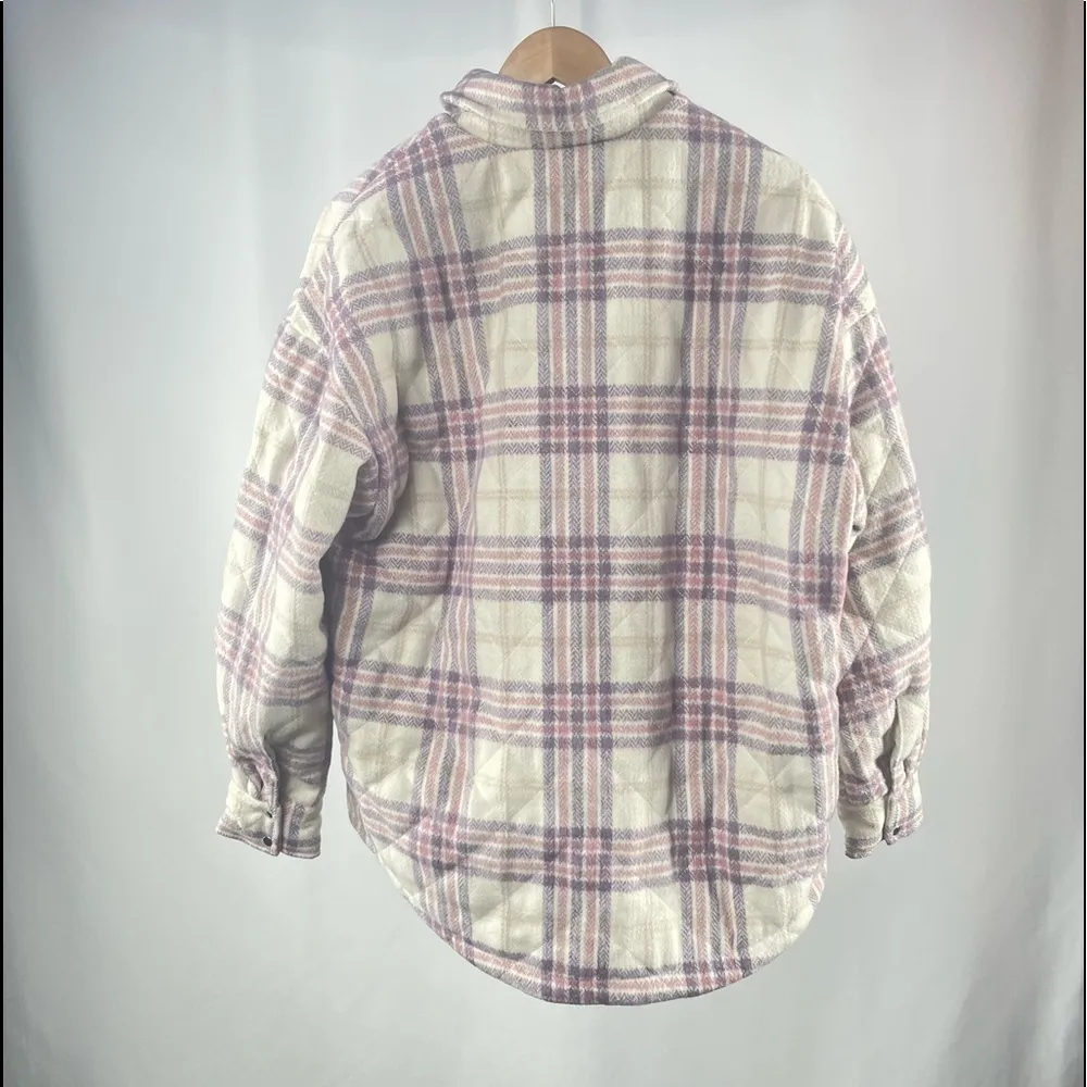 NWT Lovers and Friends Conlee Quilted Shacket in‎ Pink & Purple Size Small - Image 6