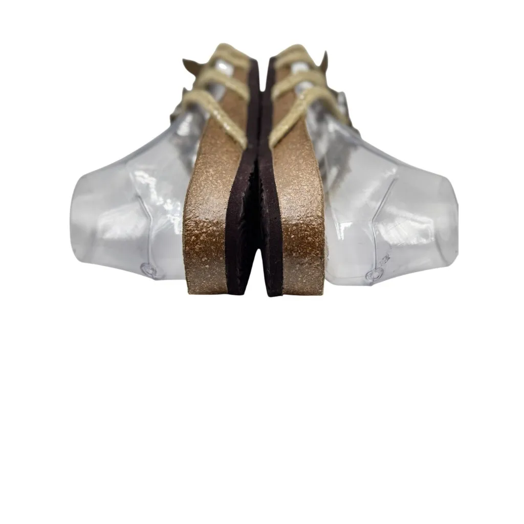 Euro Wellness Balance Womens Sandals Size 10 Butterfly Rope Leather Accents Brown - Image 8