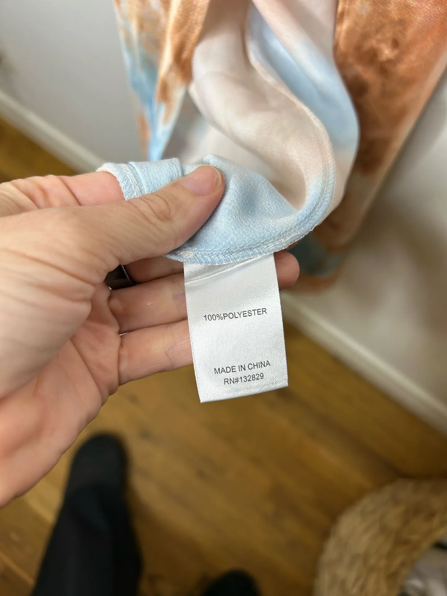 NWT Revolve superdown krystal slit maxi dress Orange Tie Dye - Image 8