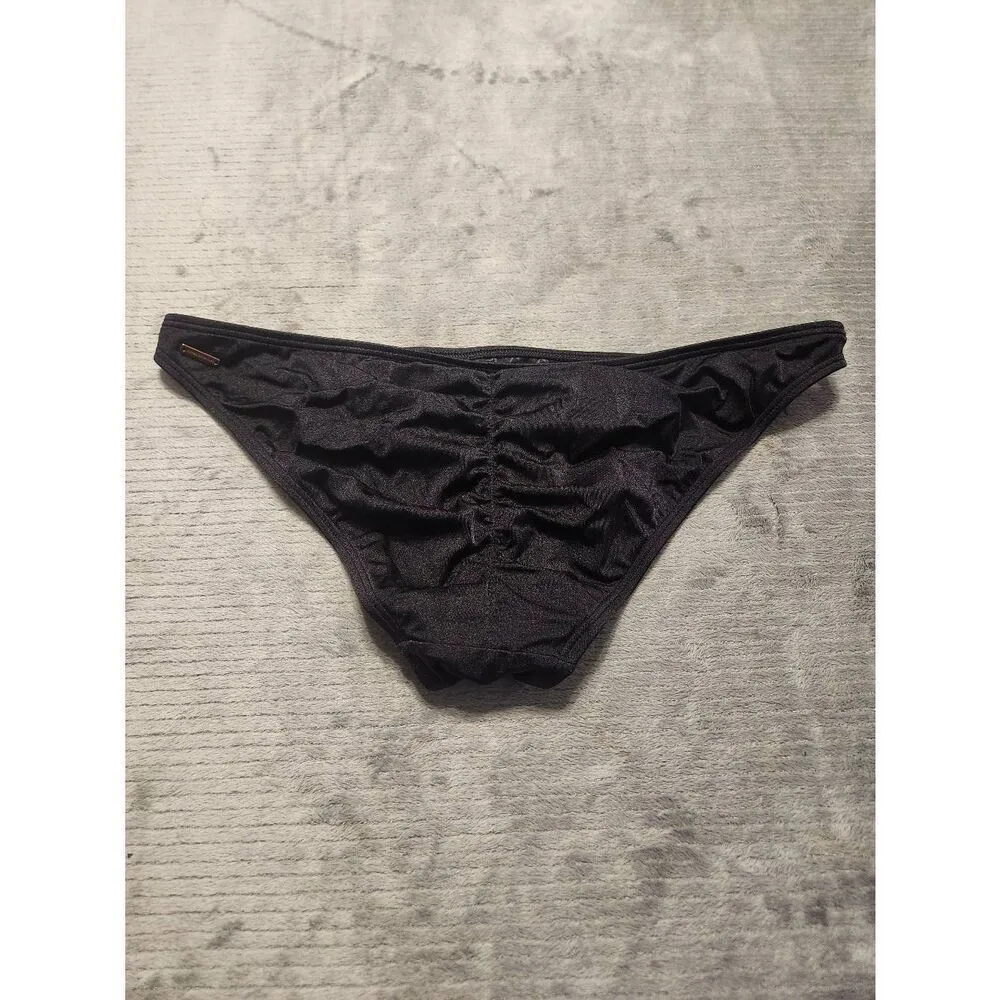 Victoria's Secret Black Scoop Scrunch Butt Swim Bottom Size M - Image 2