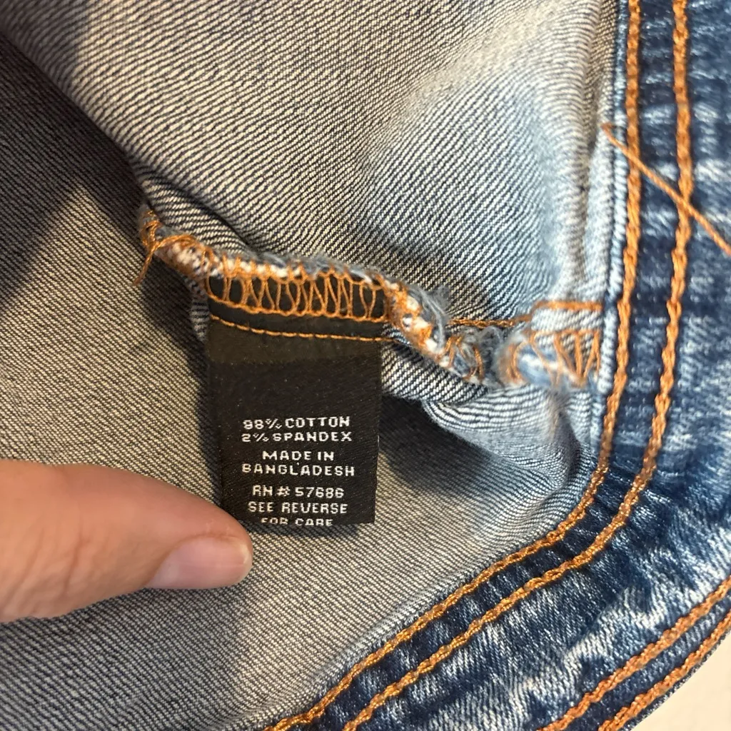 New Look cropped Blue Denim Vest 1X - Image 4