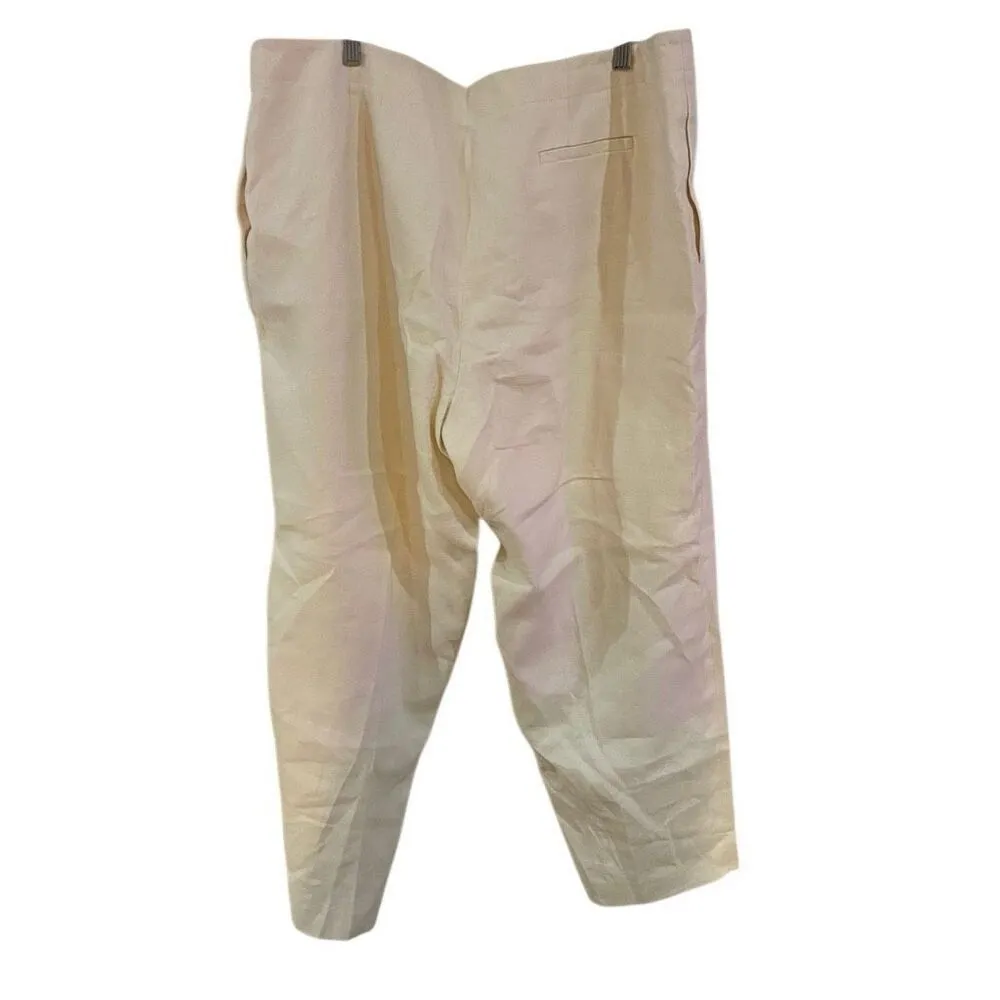 Lafayette 148 size 18 cream 100% linen pockets - Image 5