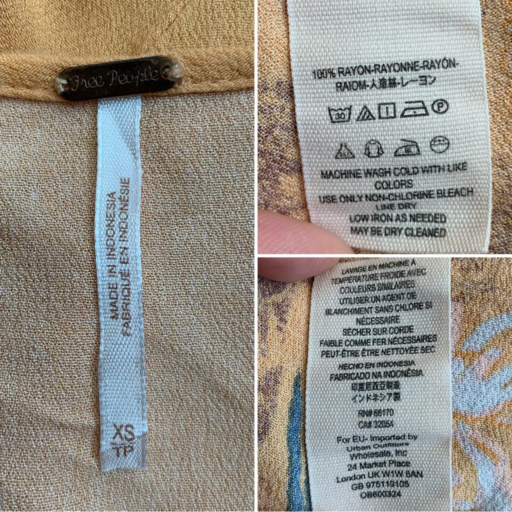 Free People Clear Skies Printed Cold Shoulder Tunic/Mini Dress, Size XS - Image 12