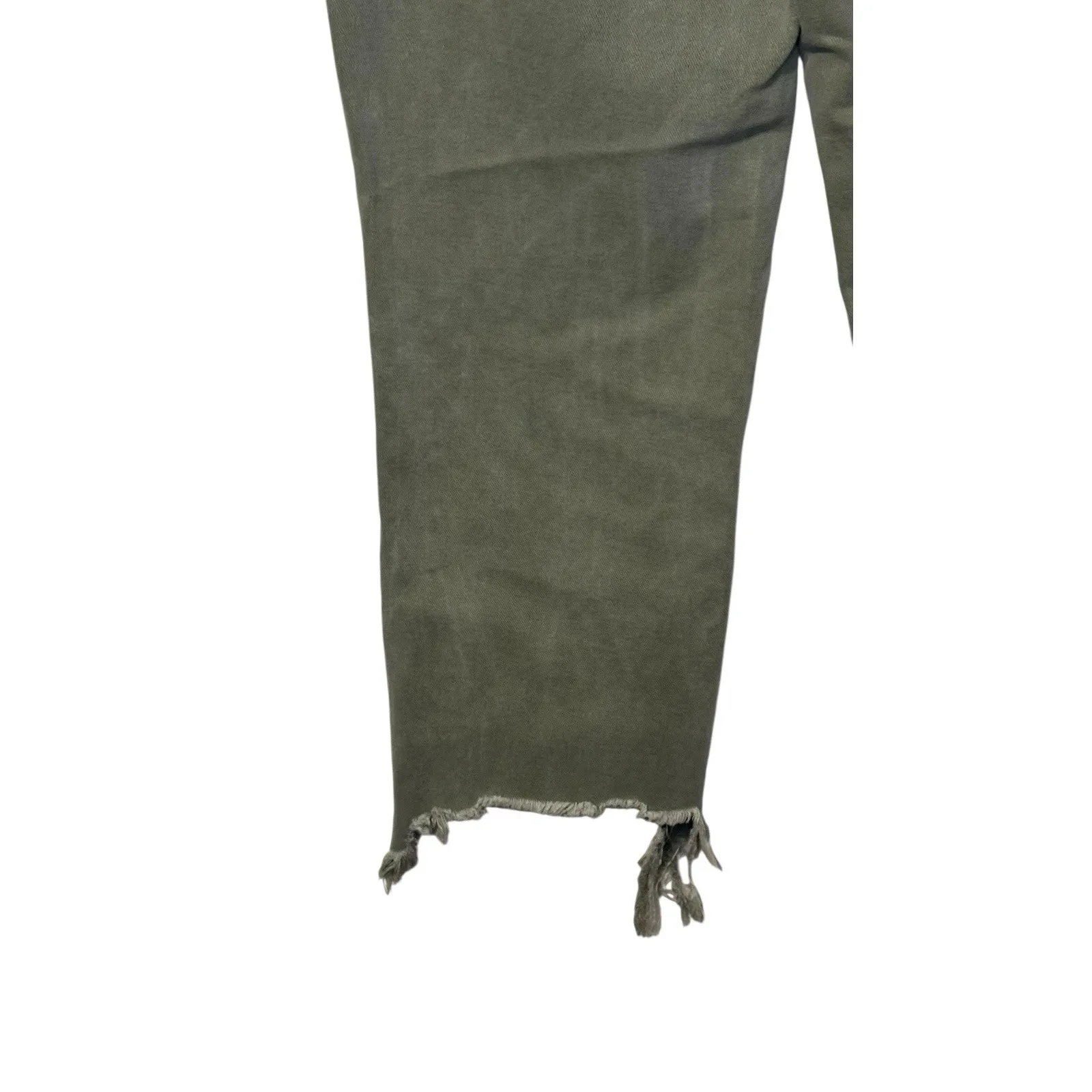 Free People Womens Jeans Y2k Maggie Button Fly Distressed Straight Frayed Hem 28 - Image 8