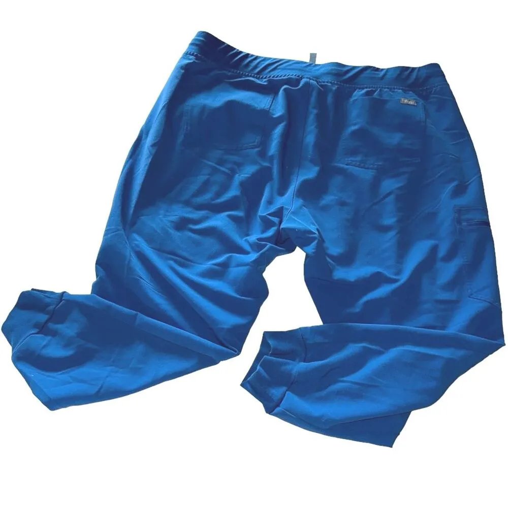FIGS Zamora Scrub Joggers Blue 6 Pockets Yoga Drawstring Plus Size Women sz XXL - Image 3