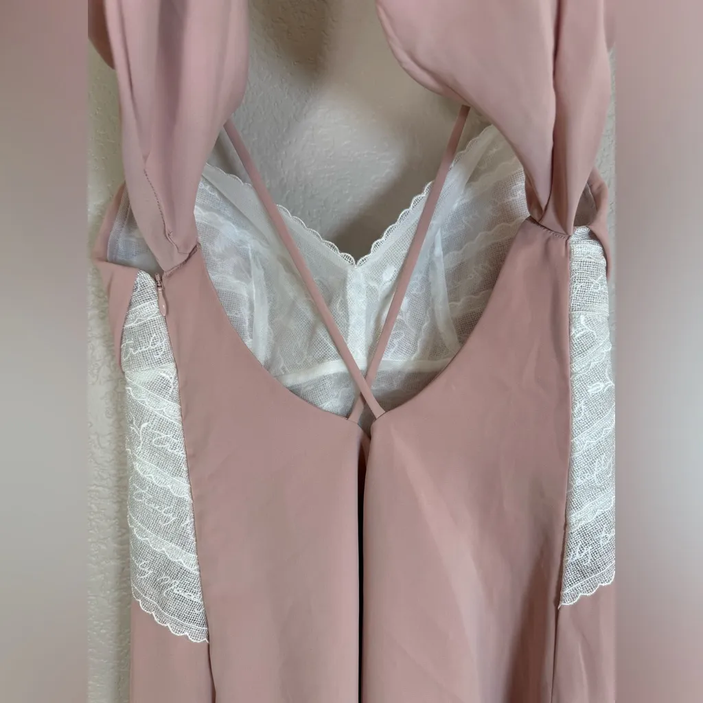 Janesuda x Sabina Carola Slip Dress Pink Rose Size XL New with Tags - Image 10