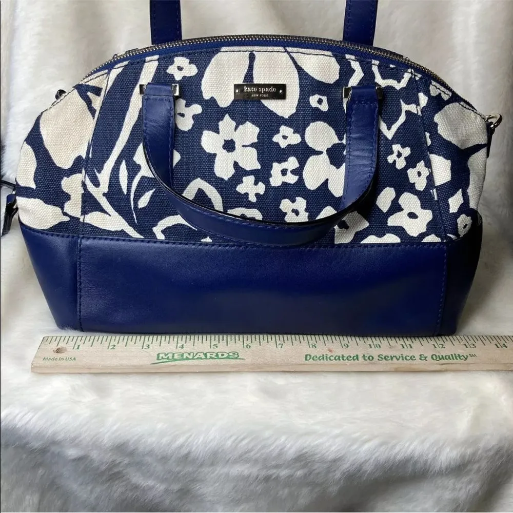 Kate Spade Charlotte Street Fabric Sloan Floral French Navy Shoulder Bag‎ - Image 4