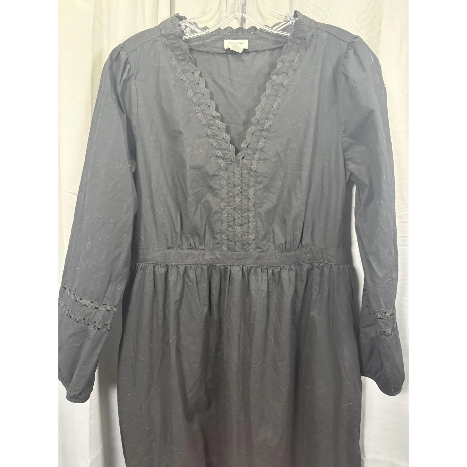 J.Crew Dress Womens Small Black V - Image 3