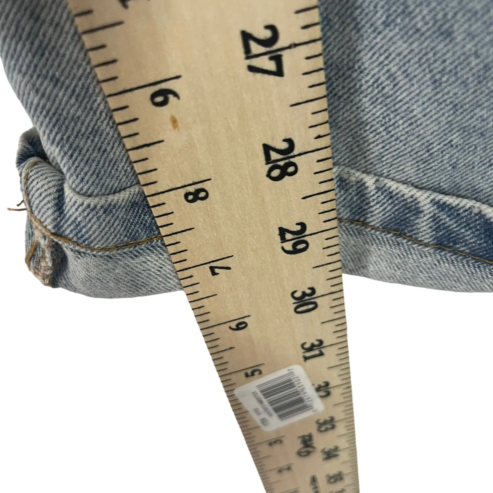 Cotton On Women's Size 10 Light Wash High Rise‎ Distressed Original Mom Jean - Image 12