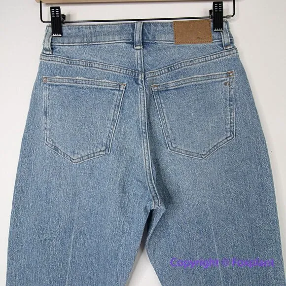 New! Madewell The Petite Curvy‎ '90s Straight Jean rondell wash, size 25P - Image 10