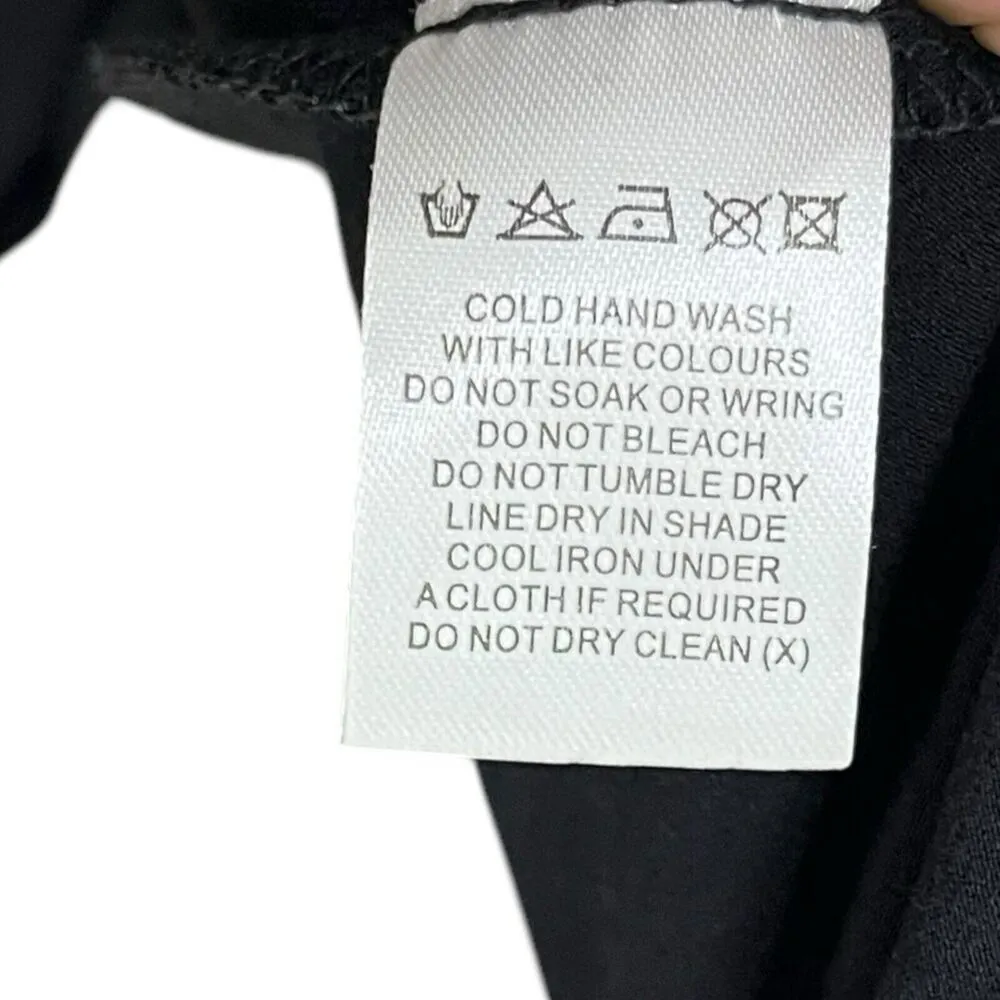 Meshki Clementine One Shoulder Maxi Dress Women’s Size Large Black Satin Cutout - Image 9