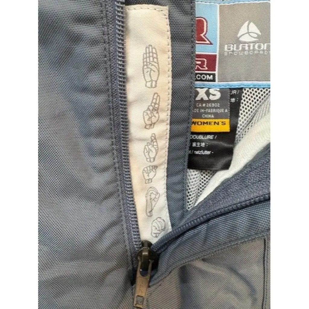 Burton Radar Womens Snowboard Pants XS Short Blue Durable & Stylish - Image 4