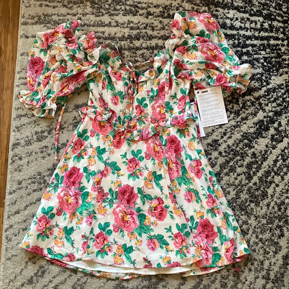 For Love and Lemons Floral Mini Dress size XS - Image 2