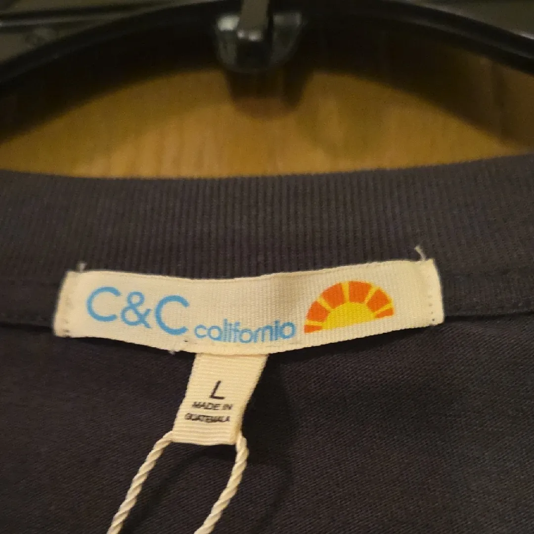 NWT C&C California Crew Neck Sweatshirt with Colorful Sun and Floral Design - Image 2