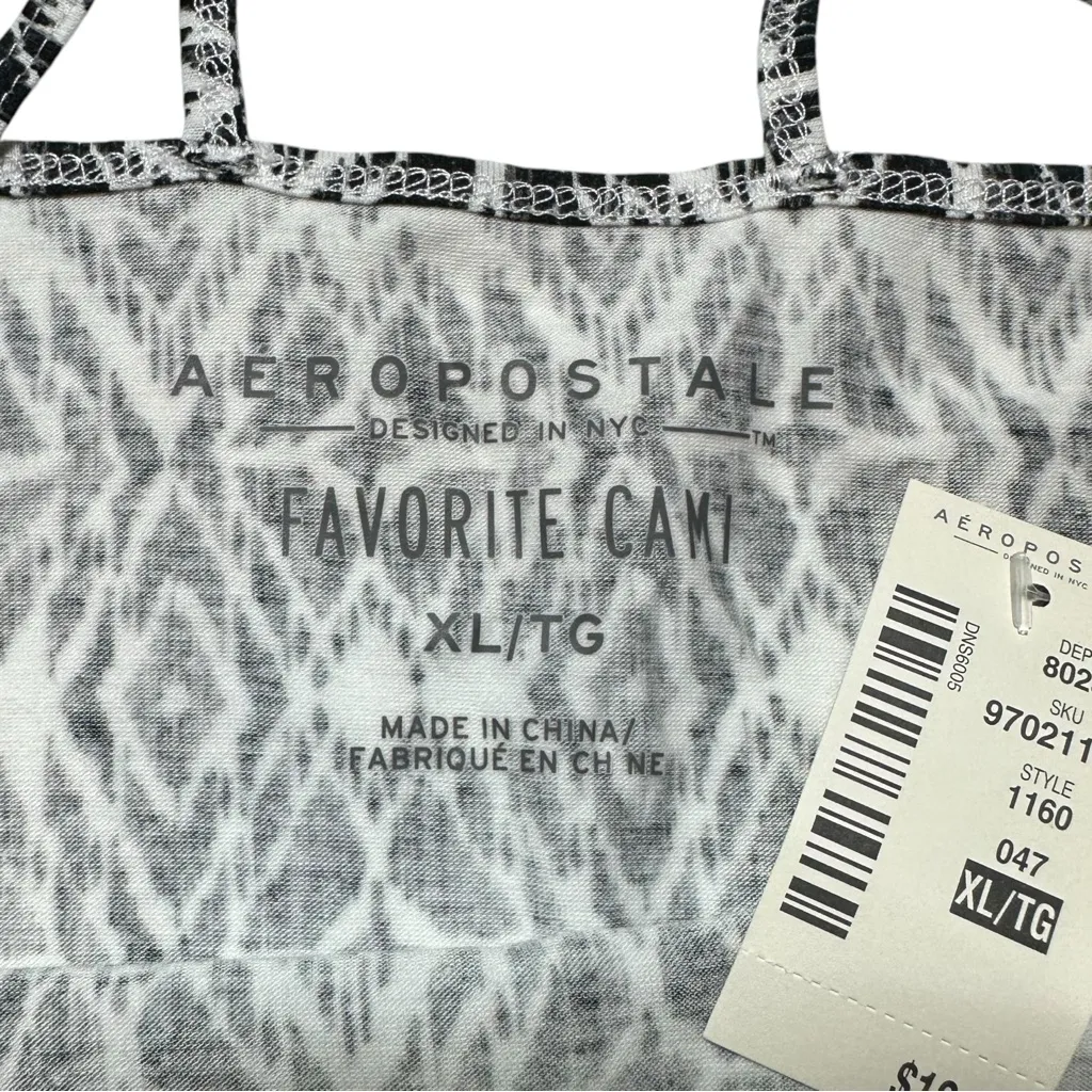 NEW Aeropostale Black White Aztec Boho Geometric Lightweight Sleeveless XL - Image 5
