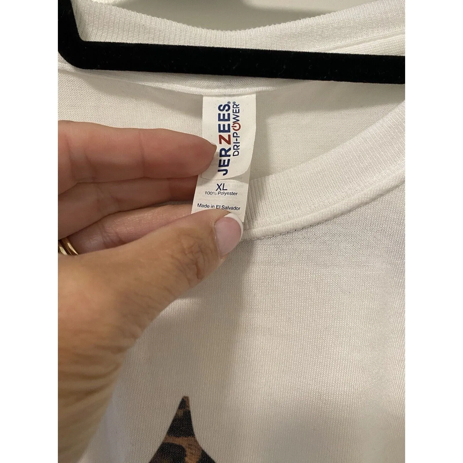 Jerzees Lightweight Stretch Cotton Poly Tunic Christmas Tree Long‎ Sleeve XL - Image 3