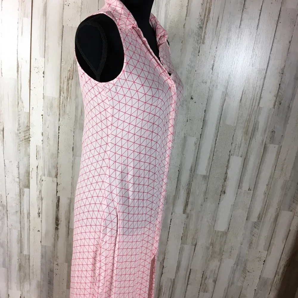 BB Dakota Samira Maxi Shirtdress Dress Powder M - Image 4