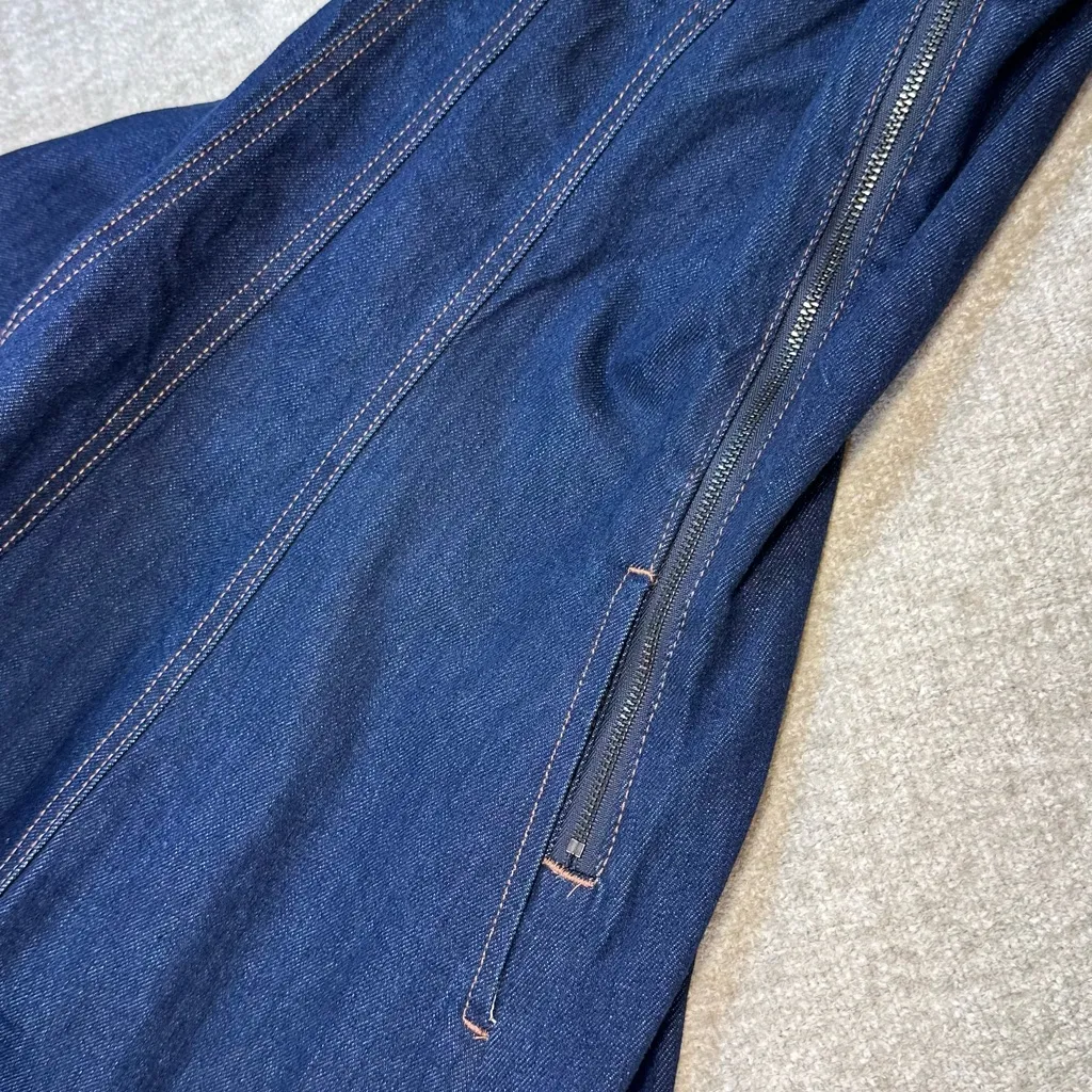 Kate Spade X Target Dark Blue Denim Sleeveless Fit & Flare Mini Dress Size 6 - Image 6