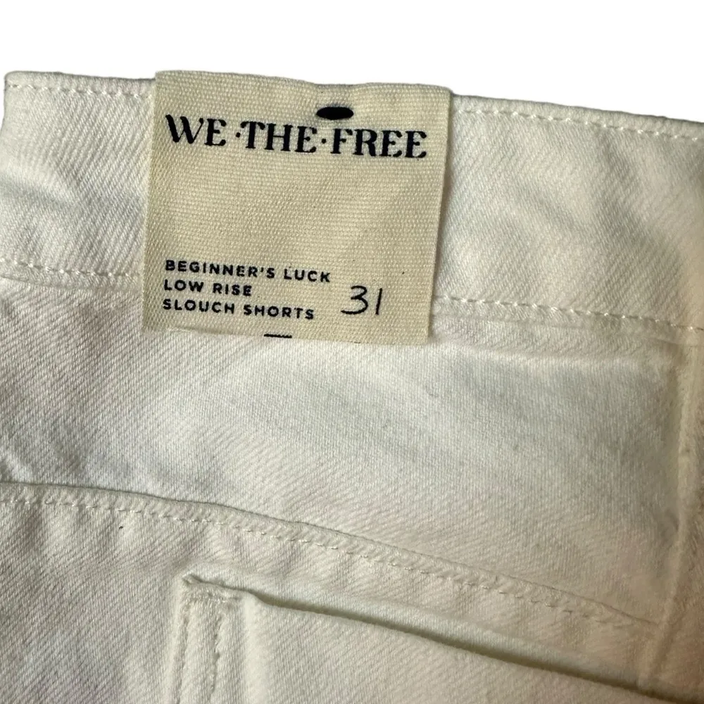 Free People Beginner’s Luck Slouch Shorts in Optic White Size 31 NWT NEW - Image 12