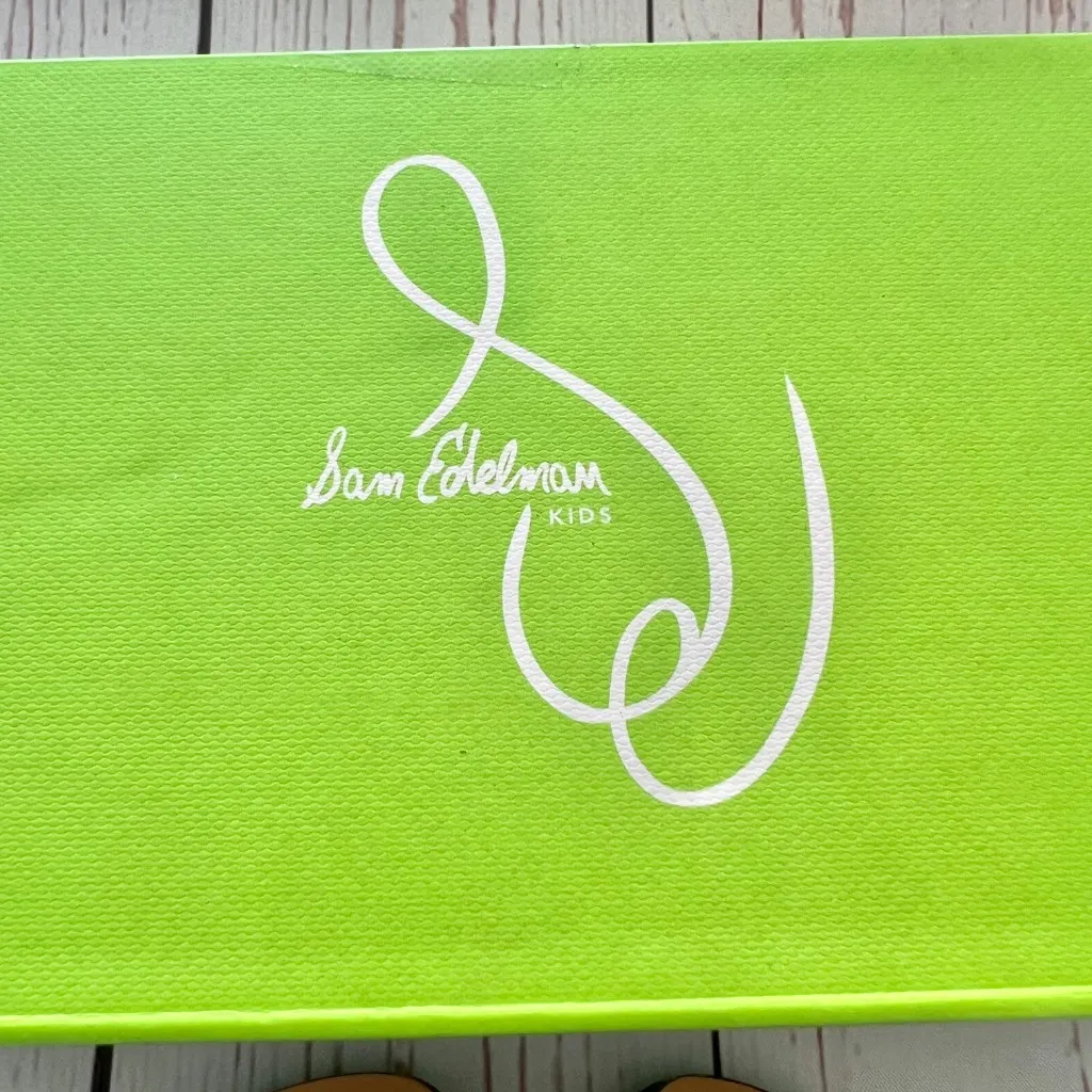NIB - Sam Edelman - Girls Lime Green Gigi Mini Sandals - Size 12 - Image 7