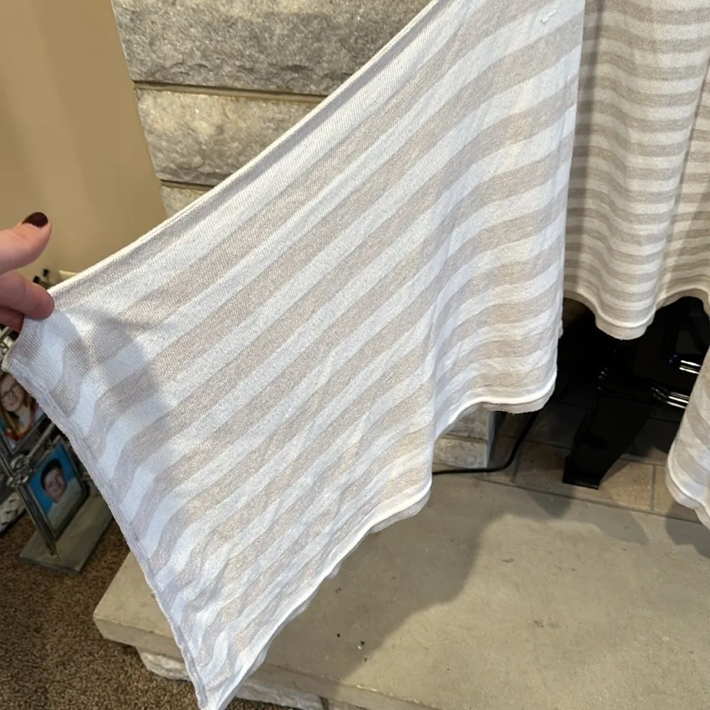 Coldwater Creek sweater vest neutral high low size large - Image 3