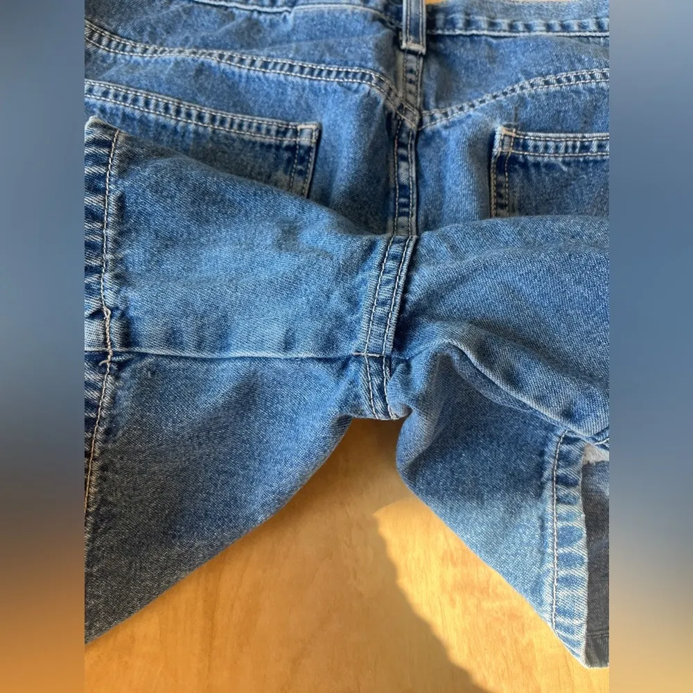 Vintage Calvin Klein Carpenter Utility Jean Shorts Sz 9 - Image 7