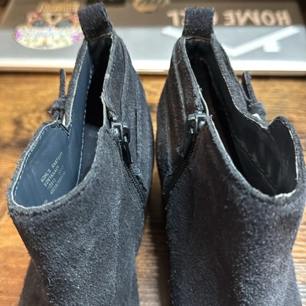 Kohls Sonoma Navy Suede booties “Sonya” size 7 - Image 8