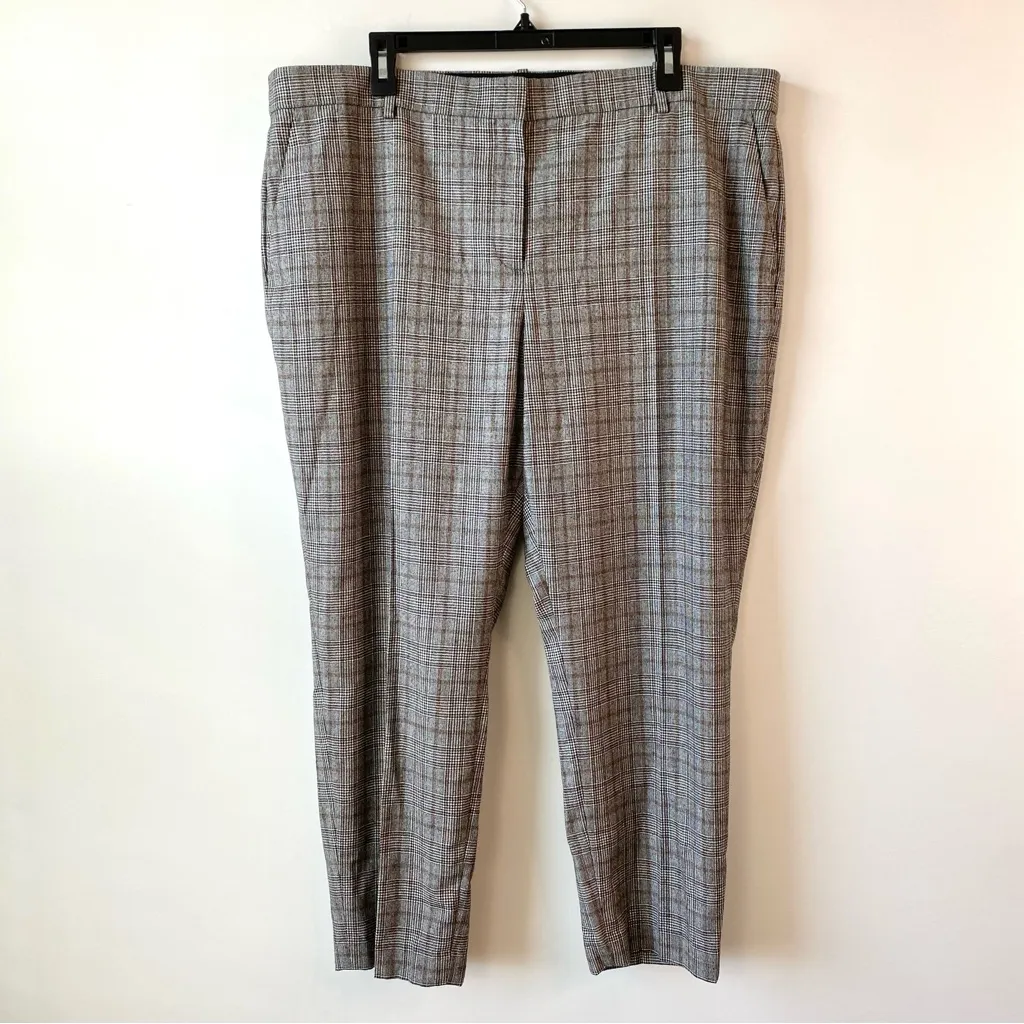 Theory Treeca Wool Plaid‎ Ankle Pants 18 - Image 2