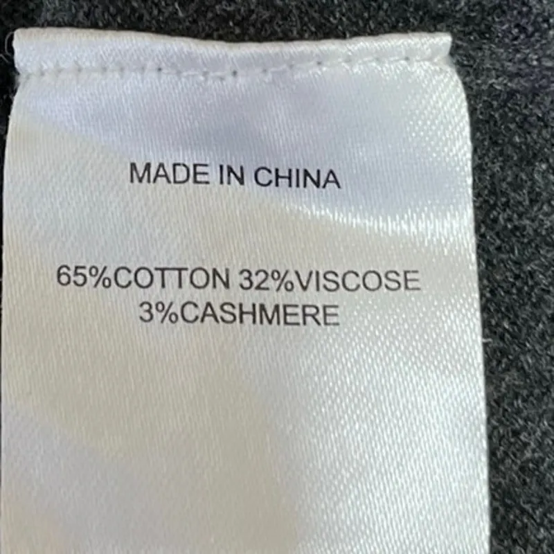 Quince Black Cashmere Crew Long Sleeve Stretch Pullover T-Shirt Sweater Top Sz S - Image 4