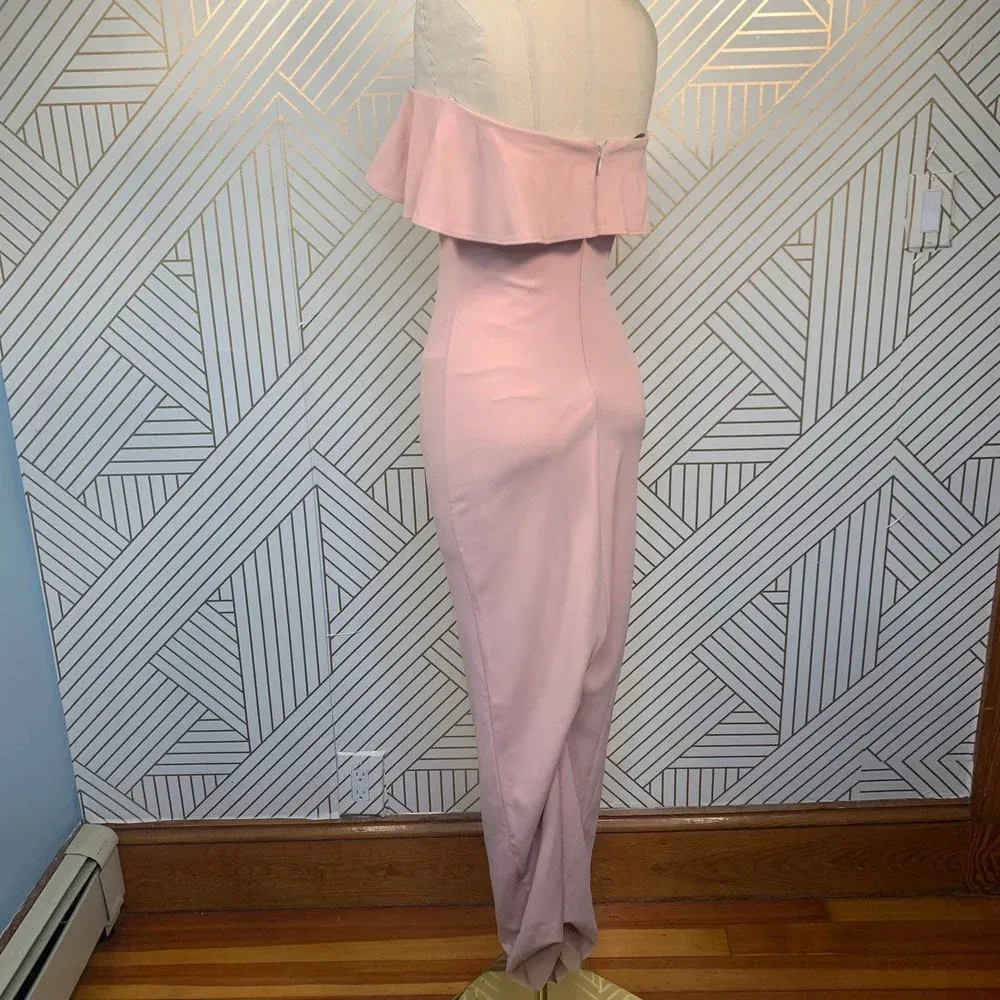 Nookie‎ Hermosa Strapless Gown in Blush Pink - Image 8