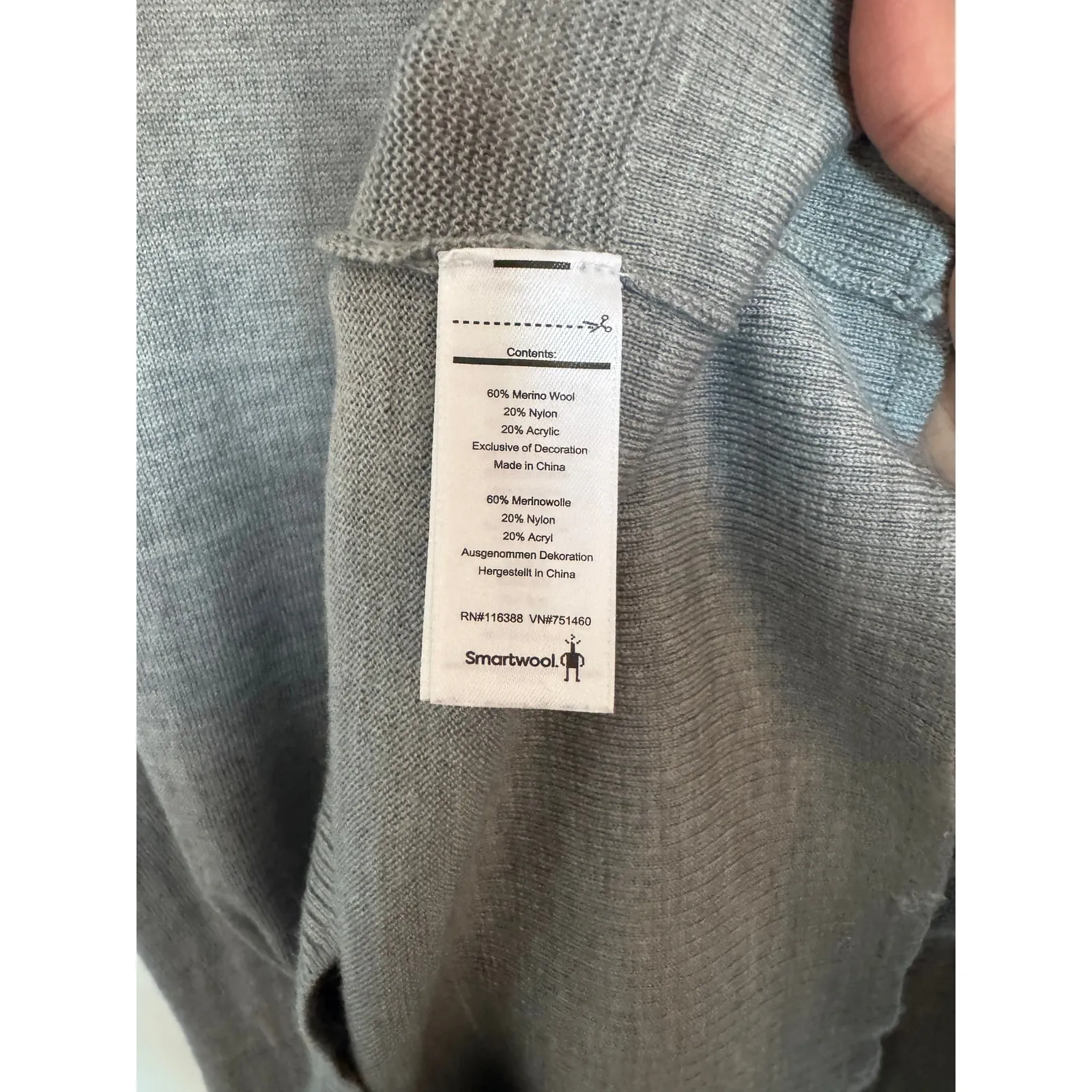 Smartwool Granite Falls Merino Wool Sweater Dress in Gray Size Medium - Image 5