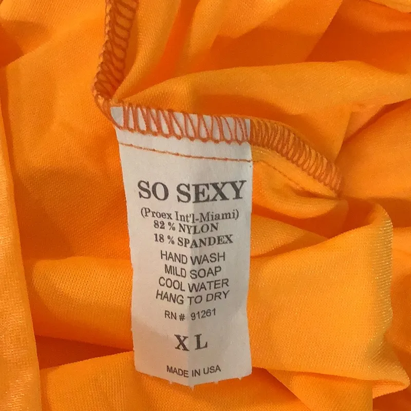 So Sexy Size XL Orange Strapless Dress. Made In USA. New With Tags. - Image 5