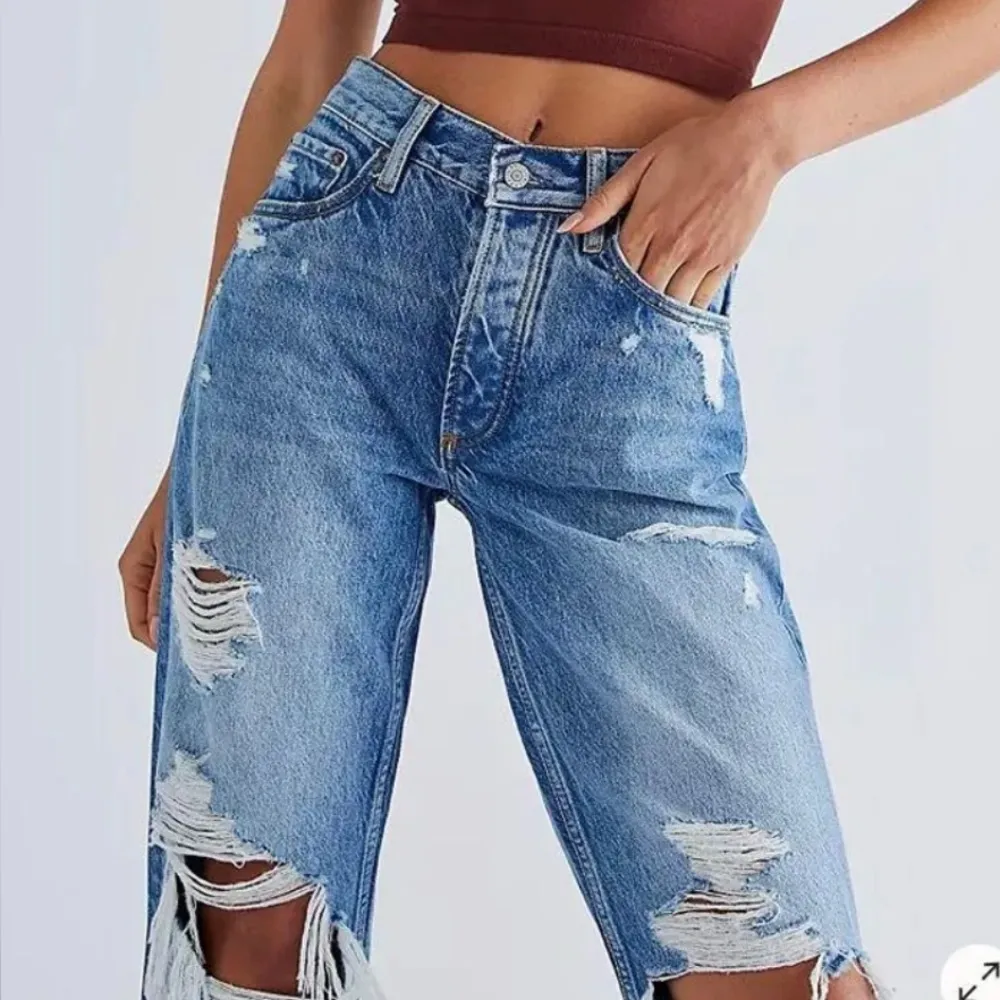 Boyish Tommy High Rise Straight Distressed Jeans ✨👖 - Image 2