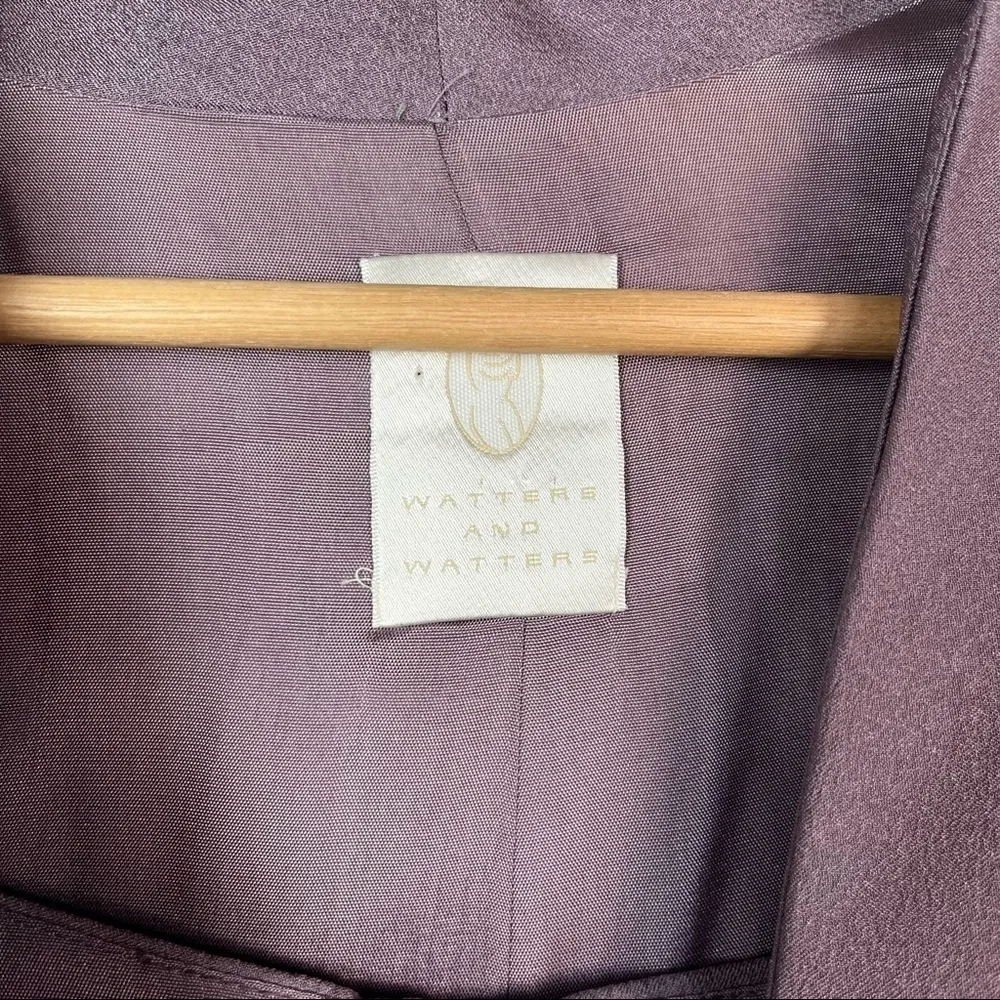 Watters and Watters Purple Mother of the Bride Purple Maxi Dress Suit 14 - Image 12