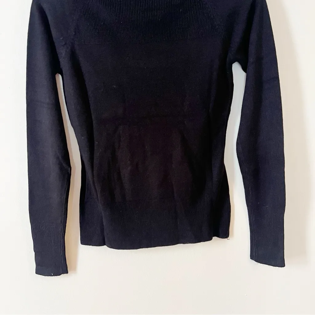 Koton Black Round Neck Pullover Lightweight Sweater NEW Size XS - Image 9