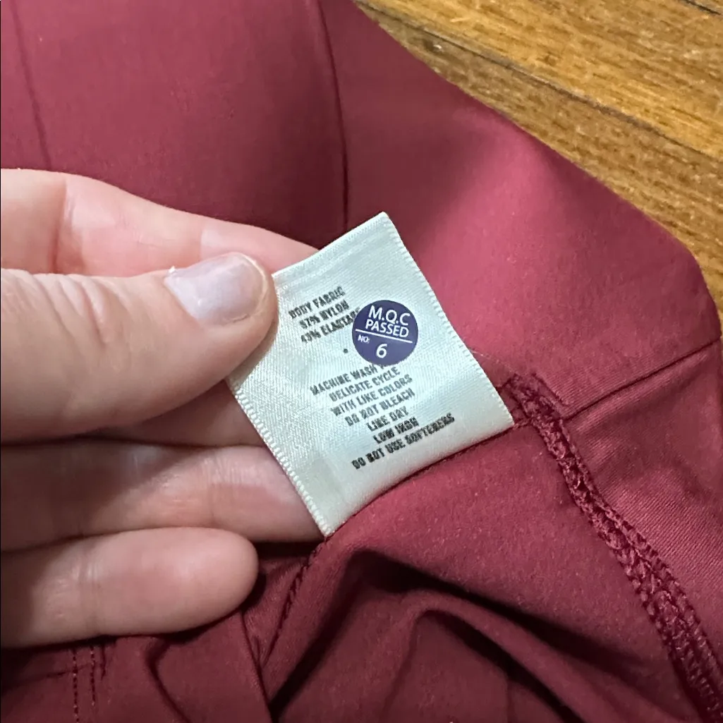 Tracksmith Burgundy Bell Lap Athletic Shorts, Large Red - Image 5