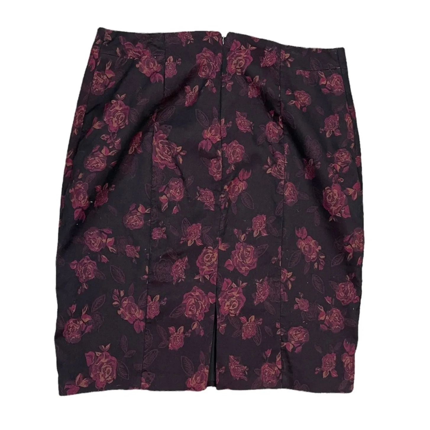 White House Black Market Black Pink Floral Pencil Skirt Women's Plus Size 18W - Image 5