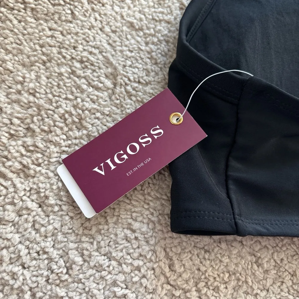 Vigoss Black One Shoulder Bikini Top - Image 3